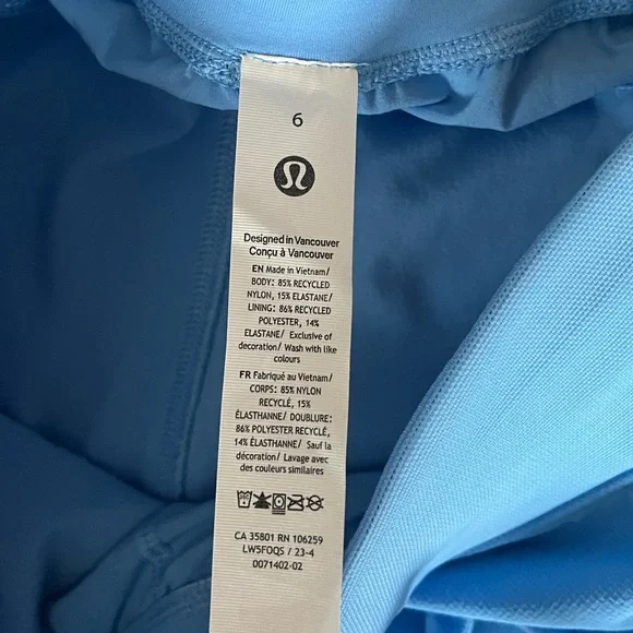 {Lululemon} License to Train High-Rise Pant in Aero Blue - Womens 6 - Picture 10 of 10